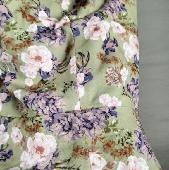 House of CB Charlotte peony print midi sundress - Picture 7 of 7